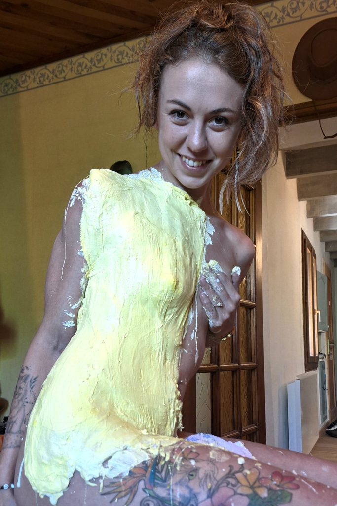 moulage du buste pour une jeunne femme